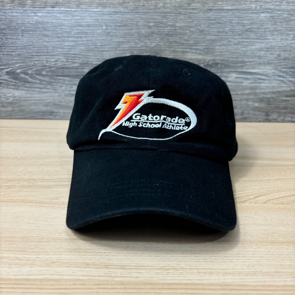 Gatorade Hat Cap Strap Back Black‎ High School Athlete Adjustable